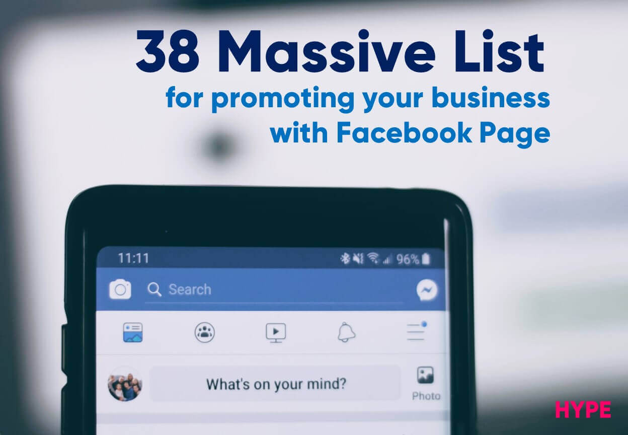 Facebook Business Page Promotion List