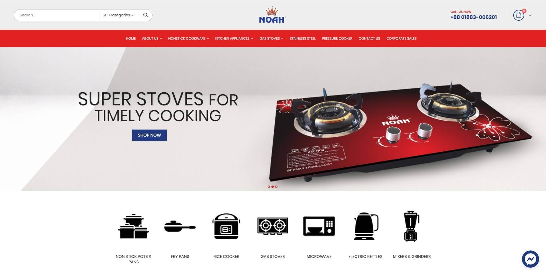 Noah Cookwares Site Front