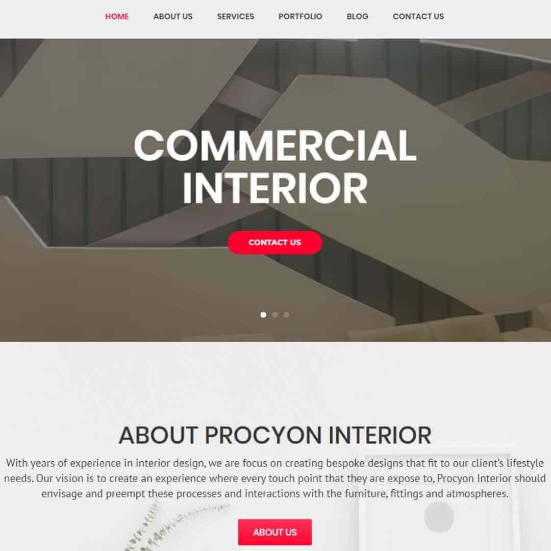 Interior Website Development Bangladesh