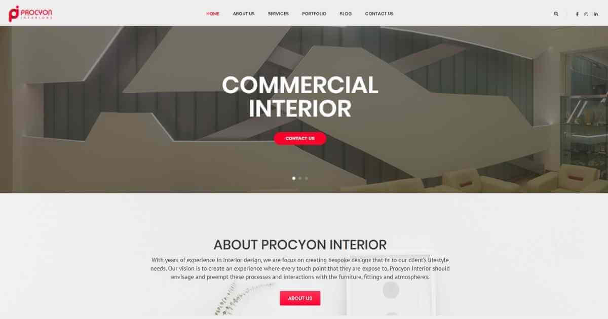 Interior Website Development Bangladesh