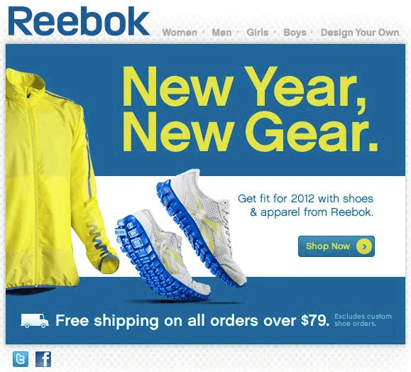 reebok new year marketing idea