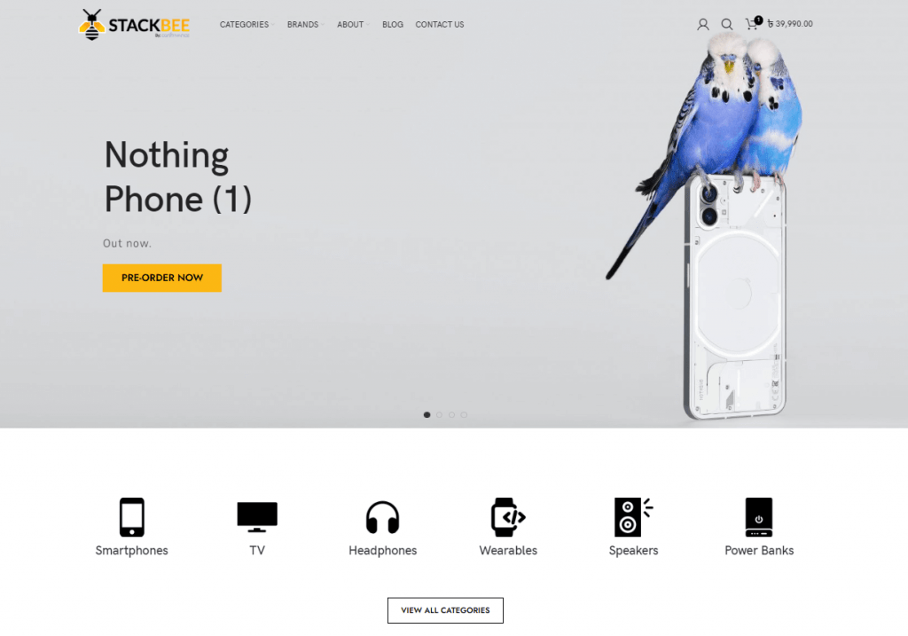 Stackbee eCommerce website redesign